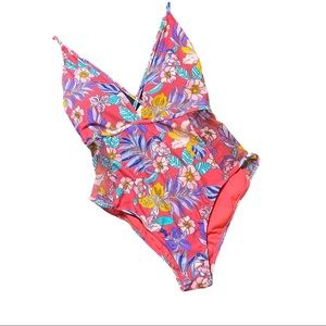 No Boundaries One Piece Floral Swim Suit 11 - 13